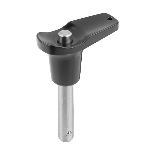 Ball lock pin, cast zinc handle